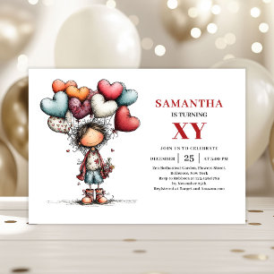 Humour Cute Little Boy Playful Birthday Invitation