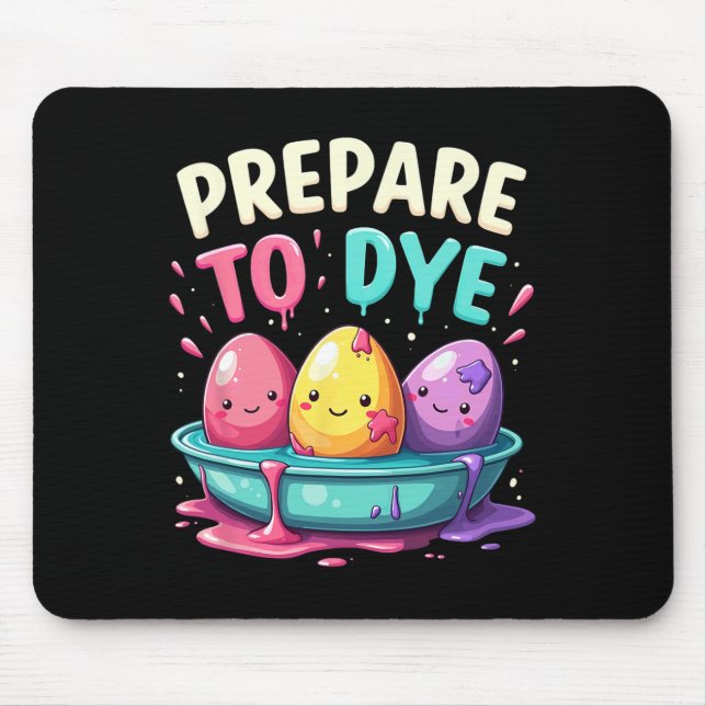Humour Egg Hunting Prepare To Dye 3  Mouse Mat (Front)