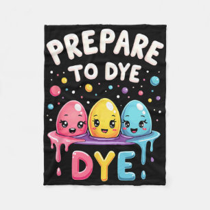 Humour Egg Hunting Prepare To Dye Fleece Blanket