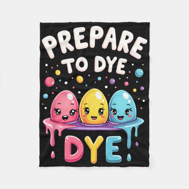 Humour Egg Hunting Prepare To Dye  Fleece Blanket (Front)