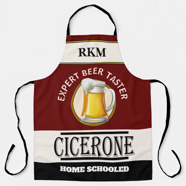 Humour Expert BEER Taster All-Over Print Apron (Front)