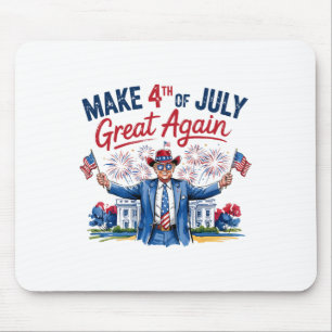 Humour Funny Trump Make 4th Of July Great Again Me Mouse Mat