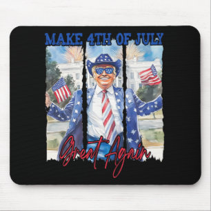 Humour Funny Trump Make 4th Of July Great Again Me Mouse Mat