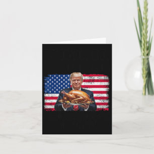 Humour Funny Trump Winner Winner Christmas Dinner  Card