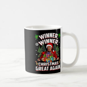 Humour Funny Trump Winner Winner Christmas Great A Coffee Mug