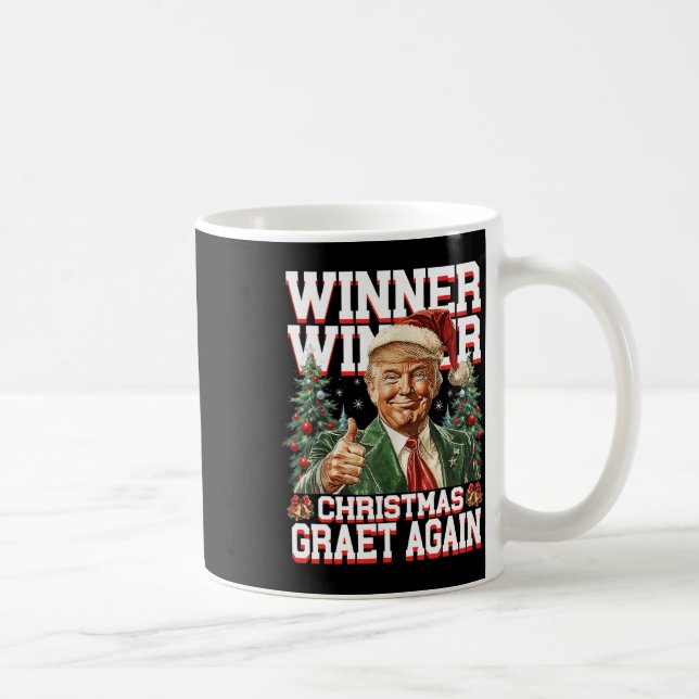 Humour Funny Trump Winner Winner Christmas Great A Coffee Mug (Right)