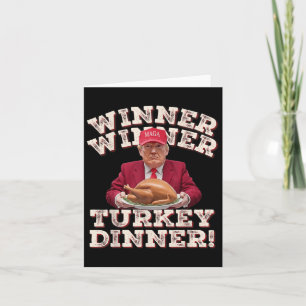 Humour Funny Winner Winner Turkey Dinner Thanksgiv Card