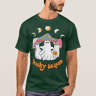 Humour Ghost Mushroom, Boo Mushroom Spooky Hallowe T-Shirt