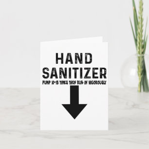 Humour Hand Sanitizer  Card