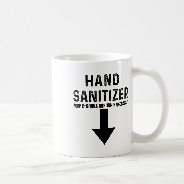 Humour Hand Sanitizer  Coffee Mug (Right)
