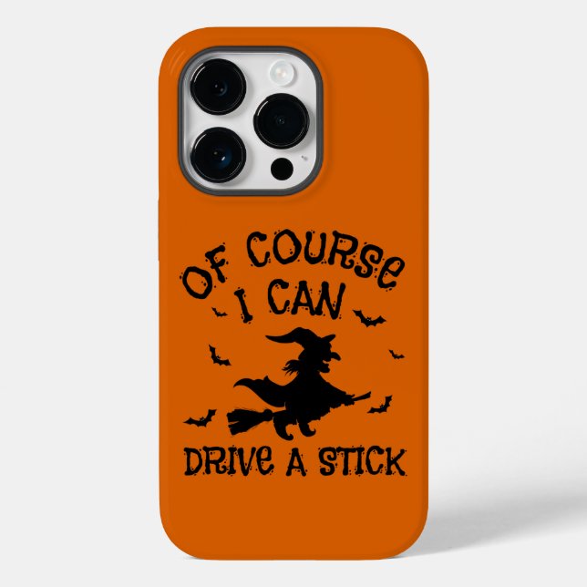 Humour I Can Drive A Stick Quote Halloween  Case-Mate iPhone Case (Back)