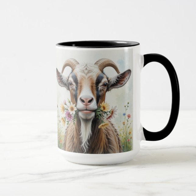 Humour Loveable Old Goat, Animal, Farm Pet Mug (Right)