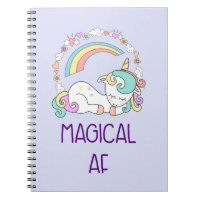 Humour - Magical AF. Unicorn, Rainbow & Cute Stuff