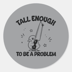 Humour Meme Funny Classic Round Sticker