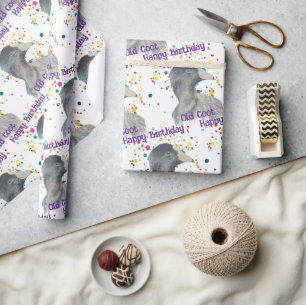 Humour Old Coot Waterbird Fun Idiom , Animal Wrapping Paper
