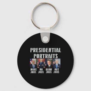 Humour Presidential Portraits Trump Obama Biden Cl Key Ring