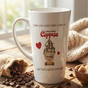Humour Quote Gnome Coffee Funny Valentines Day Gif Latte Mug