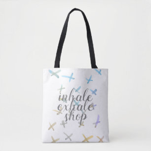 humour quote shop tote bag watercolor art design