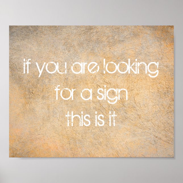 humour quote text on distressed sepia poster (Front)