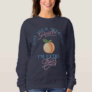 Humour Sassy Peach Body Positivity Vintage Sweatshirt