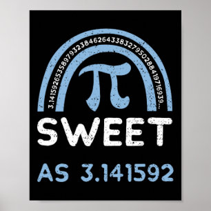 Humour Sweet As 3.141592 - Pi Day Sayings  Poster