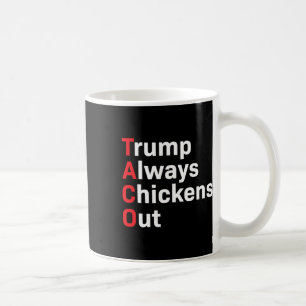 Humour Taco Trump Always Chickens Out  Coffee Mug