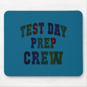 Humour test day prep crew bruh science math mouse mat