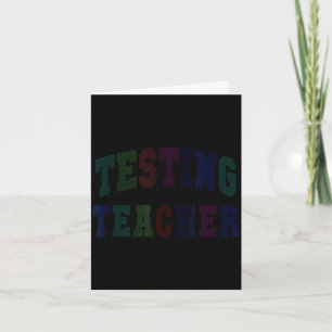Humour testing teacher test day mode on ela stem card