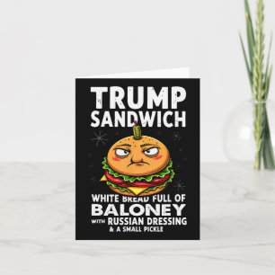 Humour Trump Sandwich Card