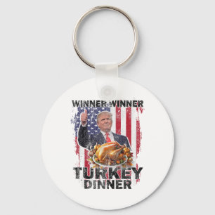 Humour Trump Vance Winner Winner Turkey Dinner Tha Key Ring