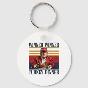 Humour Trump Winner Winner Turkey Dinner Funny Tha Key Ring