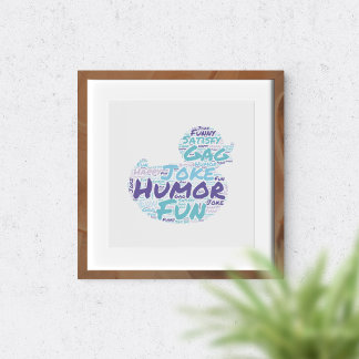 Humour Typography Funny Word Art Poster