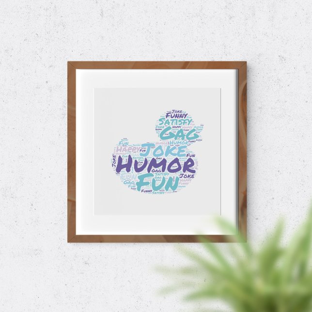Humour Typography Funny Word Art Poster (Creator Uploaded)