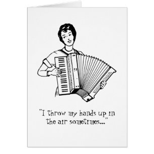 Humour  Vintage Accordion Card