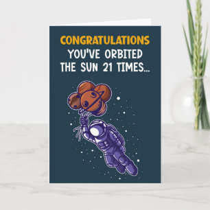 Humourous 21st Birthday Card