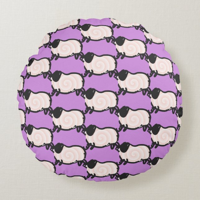 Humourous 2 Pig Year 2019 Choose Colour Round P Round Cushion (Front)