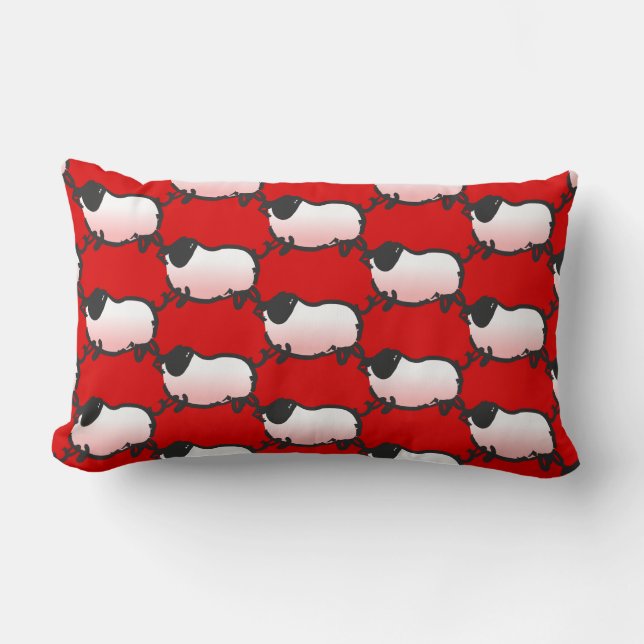 Humourous 3 Pig Year 2019 Choose Colour Lumbar P Lumbar Cushion (Front)