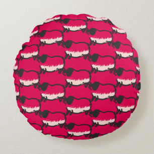 Humourous 4 Pig Year 2019 Choose Colour Round P Round Cushion