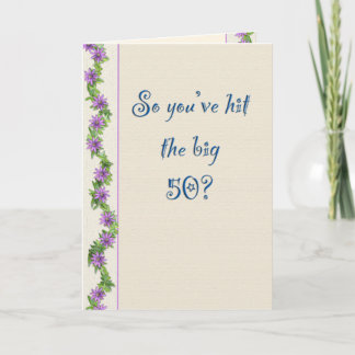 Humourous 50th Birthday Card
