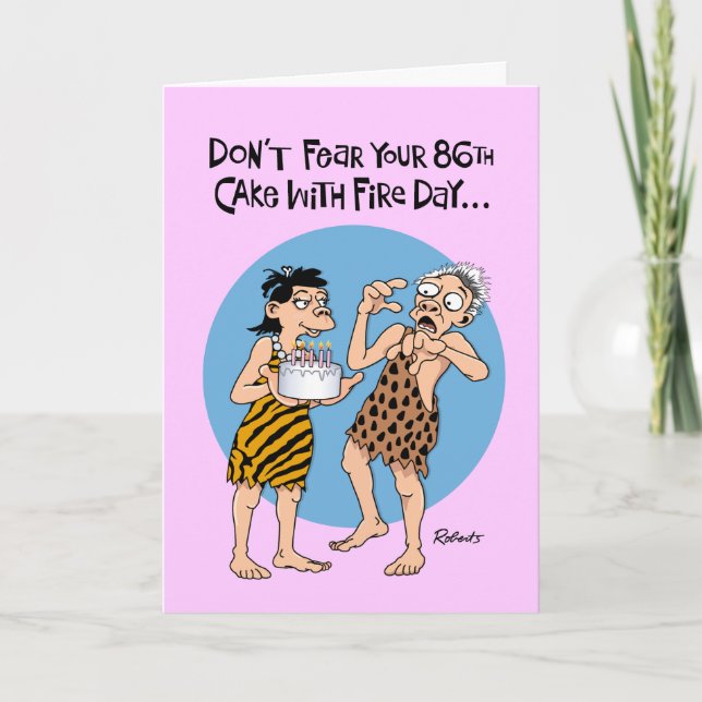 Humourous 86th Birthday Card (Front)