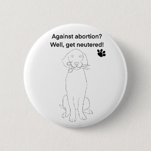 Humourous Abortion rights  6 Cm Round Badge