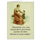 Humourous Ackermann Mother and Son Blank Inside