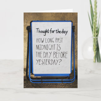 Humourous, alternative ‘Thought for the Day’ card