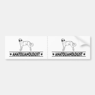 Humourous Anatolian Shepherd Dog Bumper Sticker