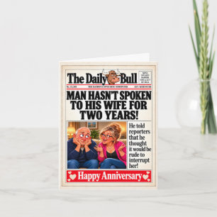 Humourous anniversary card