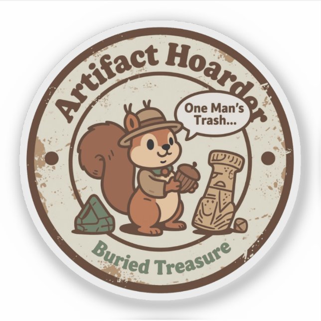 Humourous Archaeology Squirrel (Front)