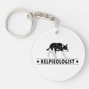 Humourous Australian Cattle Dog Key Ring