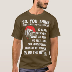 Humourous Automobile Vintage Driving Pickup Truck T-Shirt