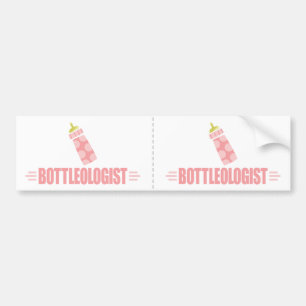 Humourous Baby Bottle Bumper Sticker