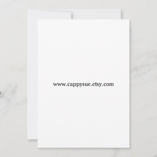 Humourous Baby Show invitation (Back)